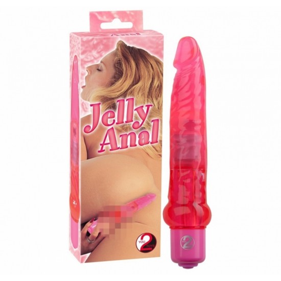 Анальний вібратор рожевий / Jelly Anal Pink