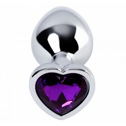 Анальная металлическая пробка с камнем / TOYFA Metal Анальная металлическая пробка с камнем / TOYFA Metal