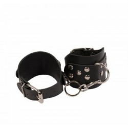 Наручники Leather Hand Cuffs, Black (280173) з натуральнщї шкіри