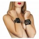 Наручники Leather Hand Cuffs, Black (280173) з натуральнщї шкіри