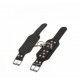 Наручники Leather Hand Cuffs, Black (280173) з натуральнщї шкіри
