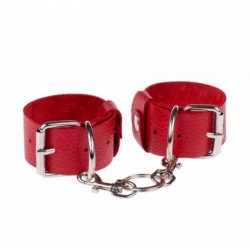 Наручники Bold Desires, Red KVL-280445 з натуральнщї шкіри