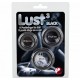 Набор Эрекционных Колечек 'Lust 3 Black'