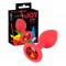 Анальная пробка Colorful Joy Jewel Red Plug Small