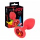 Анальная пробка Colorful Joy Jewel Red Plug Small