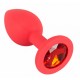 Анальная пробка Colorful Joy Jewel Red Plug Small