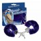 Наручники с мехом Love Cuffs Dark Blue