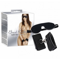 Бондажный набор Bad Kitty Augenmaske/ Fessel