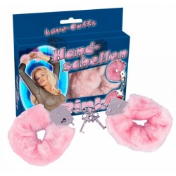Наручники с мехом Love Cuffs Pink