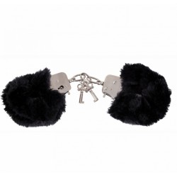 Наручники с мехом Love Cuffs Black