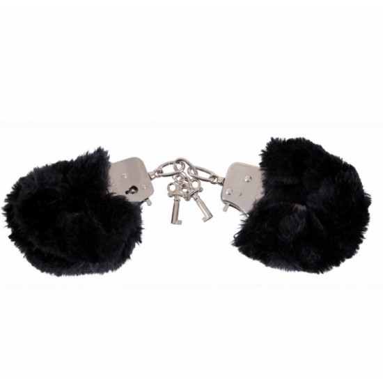 Наручники с мехом Love Cuffs Black