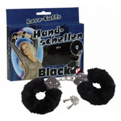 Наручники с мехом Love Cuffs Black