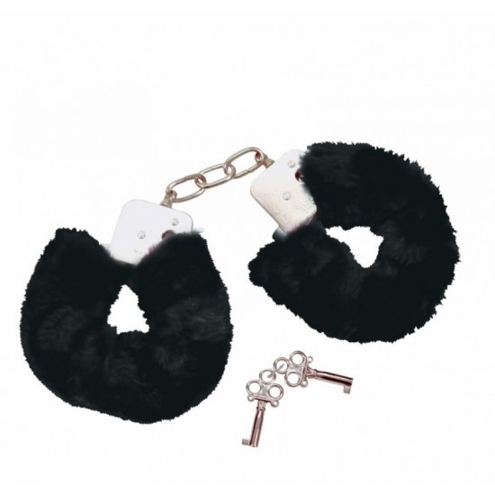 Наручники с мехом Bad Kitty Handcuffs black