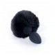 Анальна пробка заячим хвостиком Jawellery Silikon PLUG Bunny Tail Black