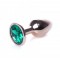 Анальна металева пробка із кристалом Jewellery Red Gold PLUG Green S
