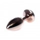 Анальна металева пробка із кристалом Jewellery Red Gold PLUG Green S