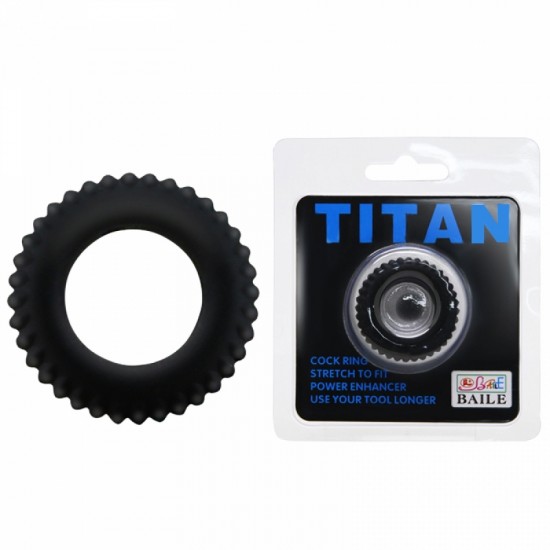 Эрекционное Кольцо TITAN Cock Ring Blue