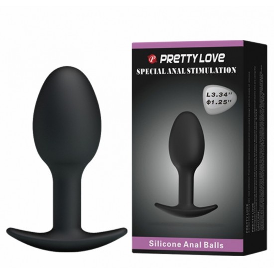 Анальная пробка - Pretty Love silicone Anal Plug Black