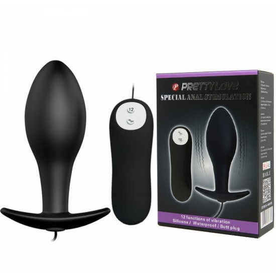 Анальная пробка с вибрацией / Vibrating Butt Plug Black