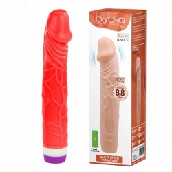Вібратор - Barbara Bob Vibrator Red, 22,5 см