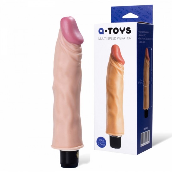 Реалистичный мультискоростной вибратор - A-TOYS  Vibrator