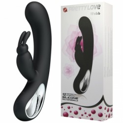 Вібратор USB-зарядний Pretty Love Webb чорний Вібратор USB-зарядний Pretty Love Webb чорний