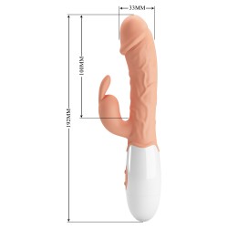 Багатофункціональний вібратор PRETTY LOVE Easter Bunny Vibrator Flesh