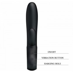 Вібратор USB-зарядний Pretty Love Elmer чорний