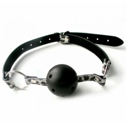 Кляп с отверстиями Notabu серебристый леопард Кляп с отверстиями Notabu серебристый леопард