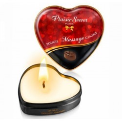 Масажна свічка сердечко Plaisirs Secrets Chocolate (35 мл) Масажна свічка сердечко Plaisirs Secrets Chocolate (35 мл)