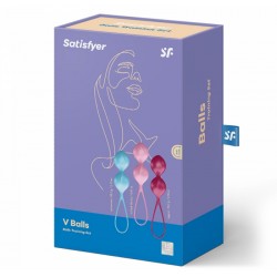 Вагинальные шарики Satisfyer V Balls (3 пары), диаметр 3,4см, вес 79-114-150гр