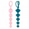 Набор анальных бус Satisfyer Beads Colored, силикон , макс. диаметр 3,3см и 3,5см