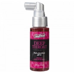 Спрей для мінету Doc Johnson GoodHead DeepThroat Spray – Sweet Strawberry 59 мл для глибокого мінету Спрей для мінету Doc Johnson GoodHead DeepThroat Spray – Sweet Strawberry 59 мл для глибокого мінету