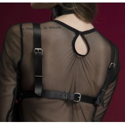 Портупея на грудь Feral Feelings - Harness Bra, лиф, натуральная кожа Портупея на грудь Feral Feelings - Harness Bra, лиф, натуральная кожа