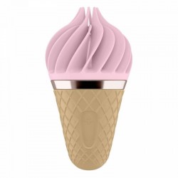 Мороженка спінатор Satisfyer Lay-On - Sweet Treat Pink/Brown, 10 режимів роботи, водонепроникна Мороженка спінатор Satisfyer Lay-On - Sweet Treat Pink/Brown, 10 режимів роботи, водонепроникна