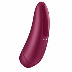 Вакуумний кліторальний стимулятор Satisfyer Curvy 1+ Rose Red з керуванням через інтернет Вакуумний кліторальний стимулятор Satisfyer Curvy 1+ Rose Red з керуванням через інтернет