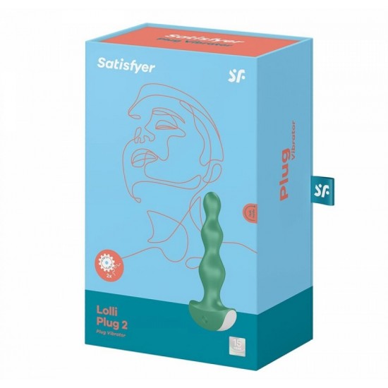 Анальный стимулятор-бусины с двумя моторами Satisfyer Lolli-Plug 2 (green)