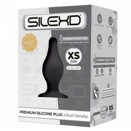Анальна пробка SilexD (Model 2 size XS) двошаровий, силікон+Silexpan, діаметр 2,9 см Анальна пробка SilexD (Model 2 size XS) двошаровий, силікон+Silexpan, діаметр 2,9 см