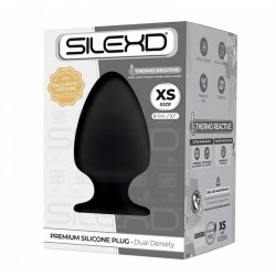 Анальна пробка SilexD (Model 1 size XS) двошарова, силікон + Silexpan, діаметр 4,5 см