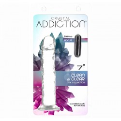 Прозорий фалоімітатор ADDICTION - Crystal Vertical Dong 16,5 см Прозорий фалоімітатор ADDICTION - Crystal Vertical Dong 16,5 см