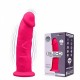 Фалоімітатор з вібрацією SilexD Henry Vibro Pink (MODEL 2 size 7in), двошаровий, діаметр 4,4 см