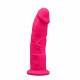 Фалоімітатор з вібрацією SilexD Henry Vibro Pink (MODEL 2 size 7in), двошаровий, діаметр 4,4 см