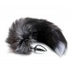Металева анальна пробка Лисячий хвіст Alive Black And White Fox Tail S, діаметр 2,9 см Металева анальна пробка Лисячий хвіст Alive Black And White Fox Tail S, діаметр 2,9 см