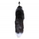 Металева анальна пробка Лисячий хвіст Alive Black And White Fox Tail S, діаметр 2,9 см Металева анальна пробка Лисячий хвіст Alive Black And White Fox Tail S, діаметр 2,9 см