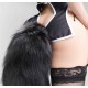 Металева анальна пробка Лисячий хвіст Alive Black And White Fox Tail S, діаметр 2,9 см Металева анальна пробка Лисячий хвіст Alive Black And White Fox Tail S, діаметр 2,9 см