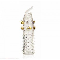 Насадка закрытая 'Crystal sleeve' пупырышками и шариками Насадка закрытая 'Crystal sleeve' пупырышками и шариками