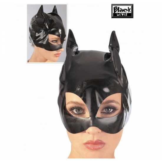 Черная лаковая маска кошки La Cat-Mask