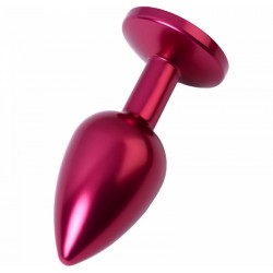 Анальная металлическая пробка с камнем / Toyfa Metal красный Анальная металлическая пробка с камнем / Toyfa Metal красный